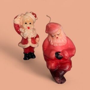 Vintage Gurley Santa Candles
